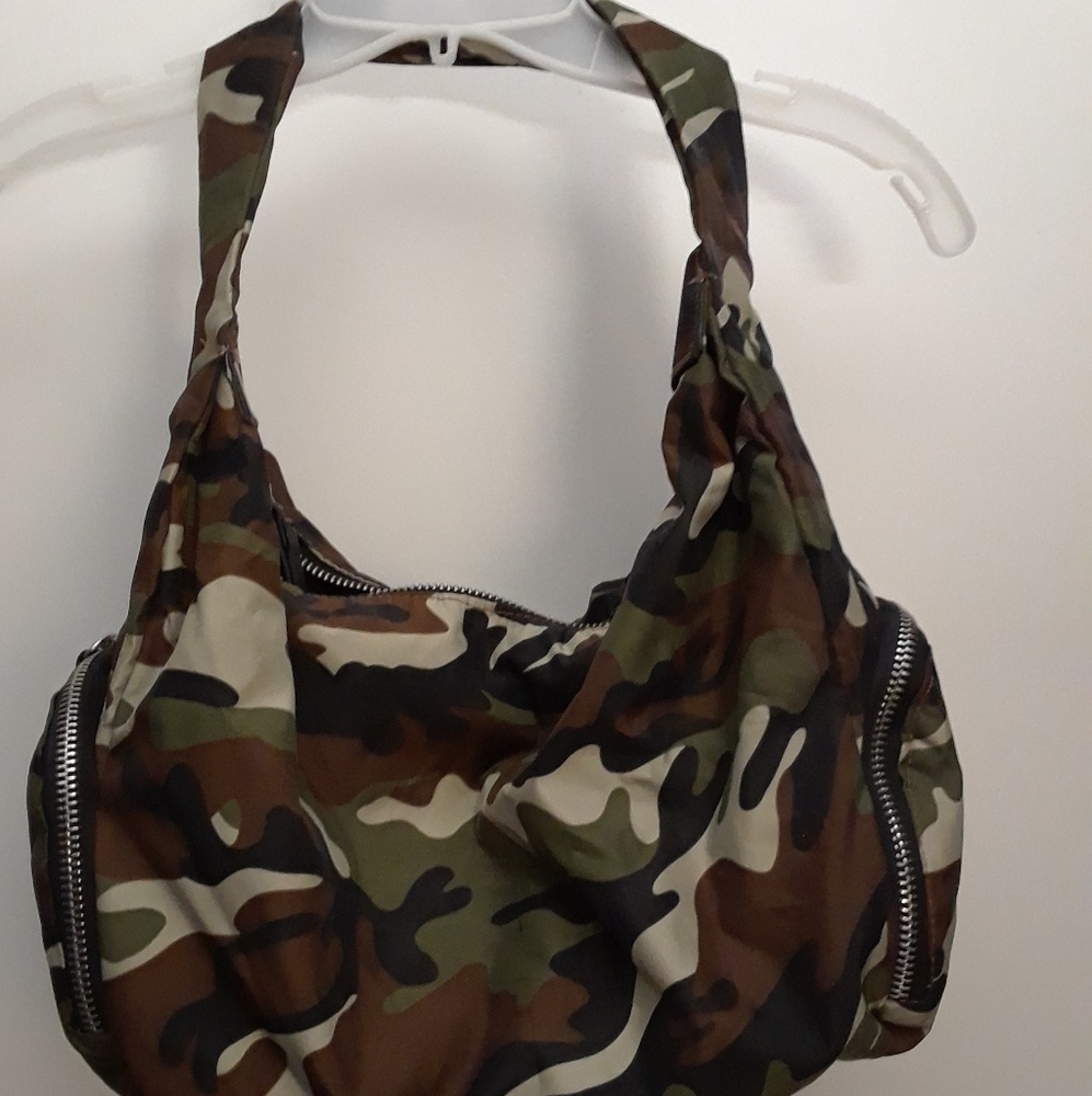 Camo print Hobo Handbag Lightweight